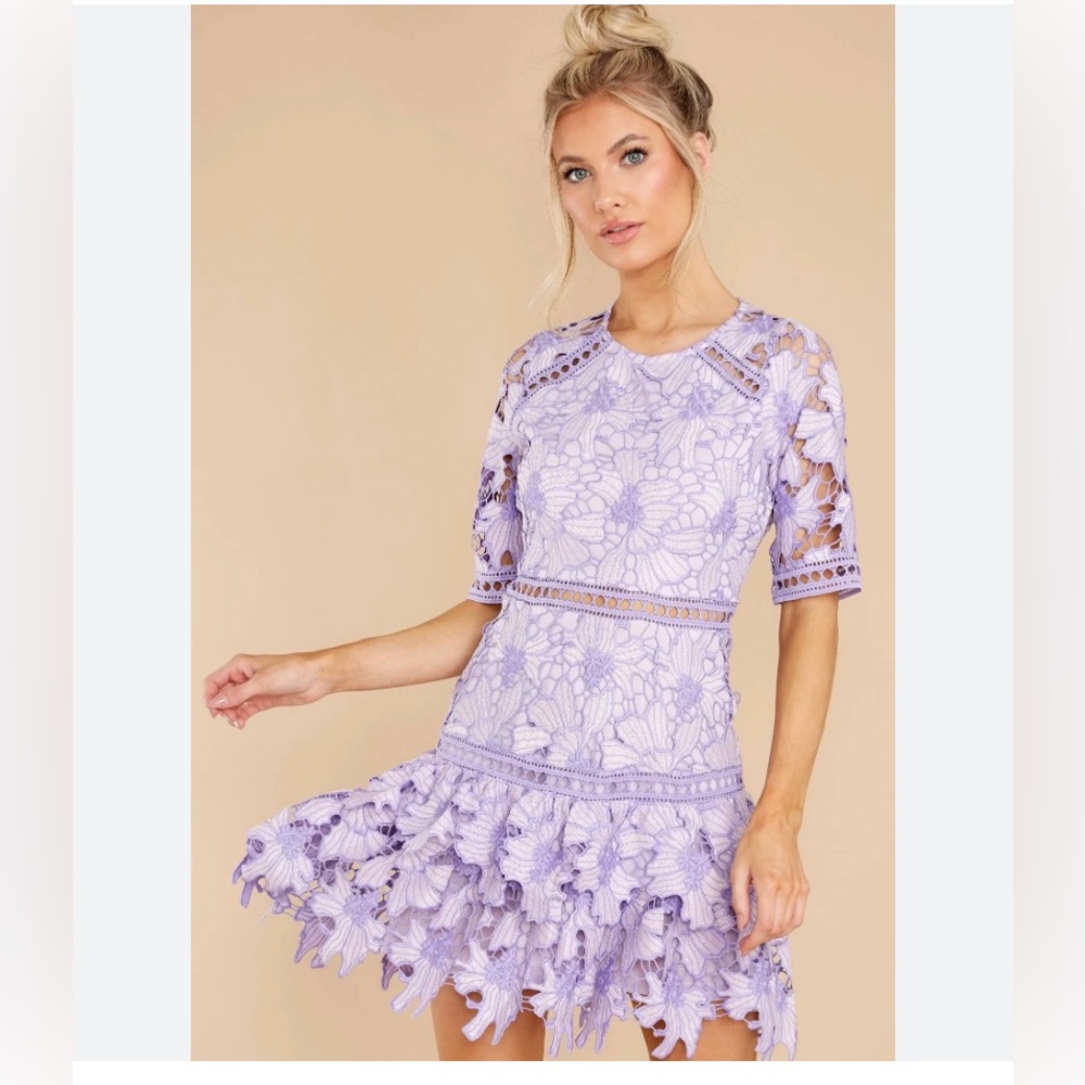 Floral Lace A-Line Dress